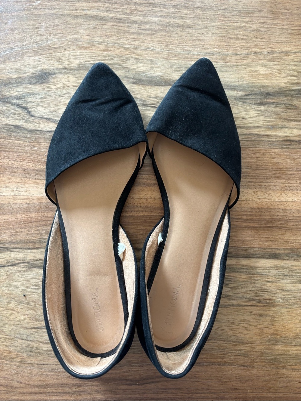 Black Pointed Toe Flats